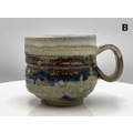 梁世昌作品【秋嶺霞嶼】陶茶杯 馬克杯（附錦盒與提袋）_8