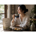 梁世昌作品【秋嶺霞嶼】陶茶杯 馬克杯（附錦盒與提袋）