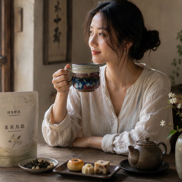 梁世昌作品【秋嶺霞嶼】陶茶杯 馬克杯（附錦盒與提袋）