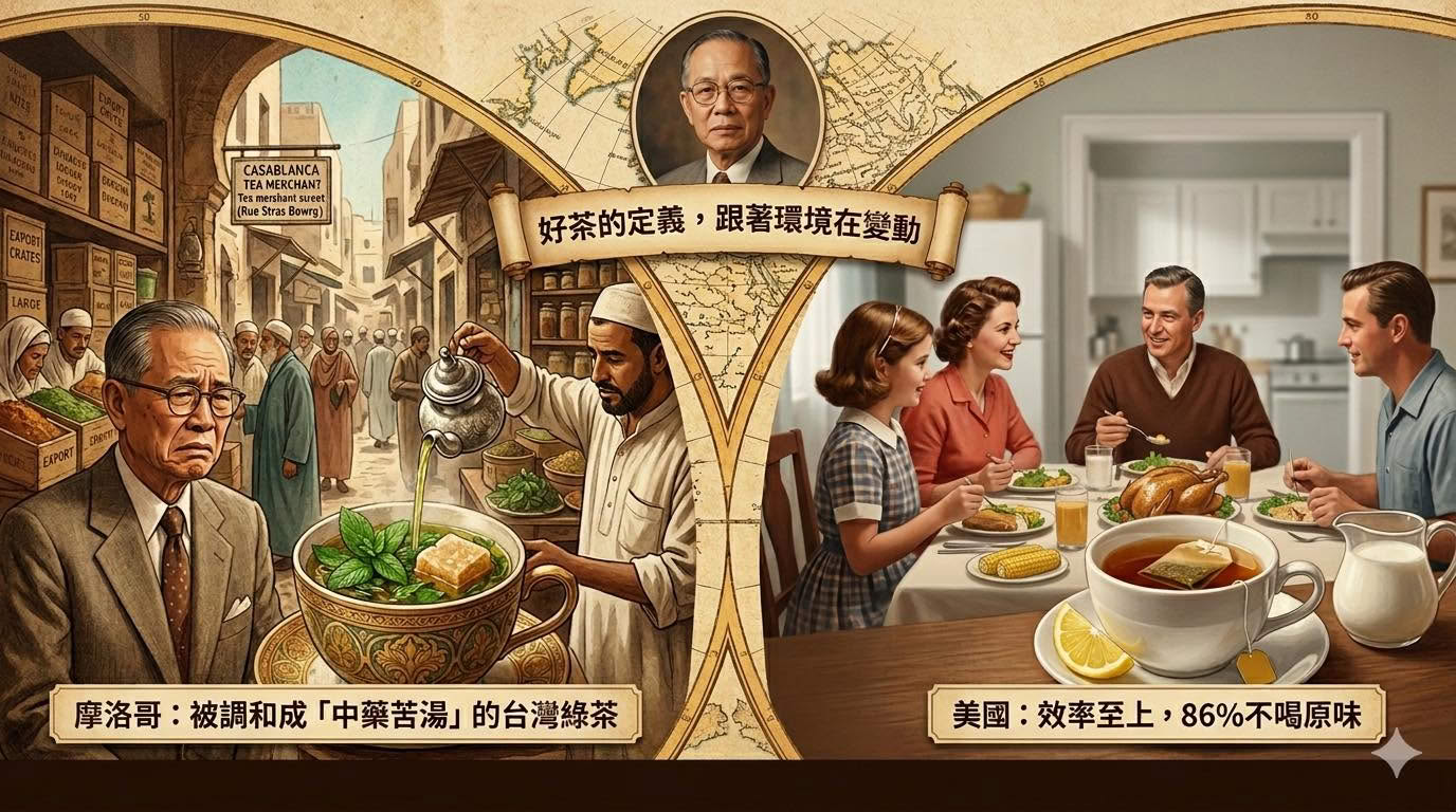 《 台灣茶王70年前的崩潰：賣去摩洛哥的綠茶，怎麼被泡成「中藥苦湯」？》