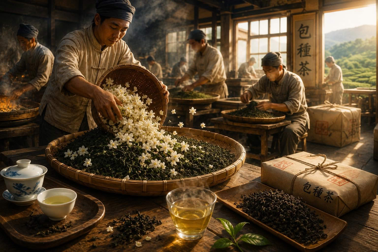 《花茶四部曲之一--包種茶靠1元16斤黃枝花征服百年前的東南亞味蕾》