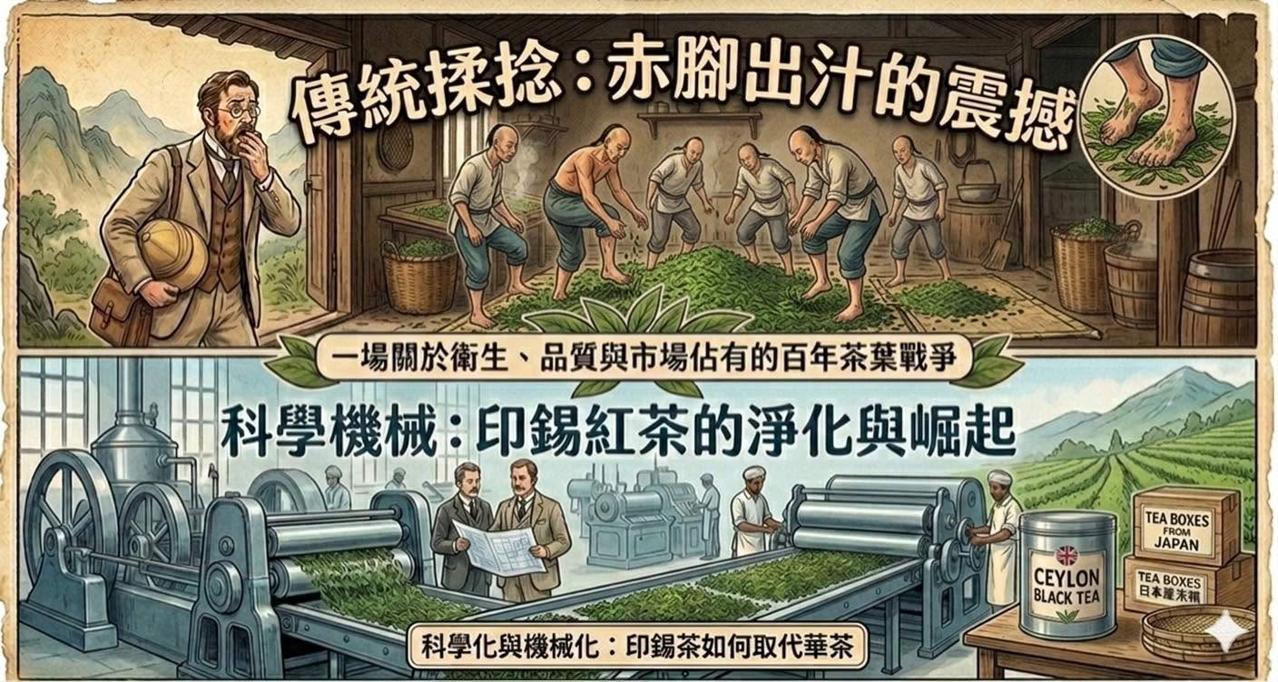 《赤腳踩揉出汁的中國紅茶》