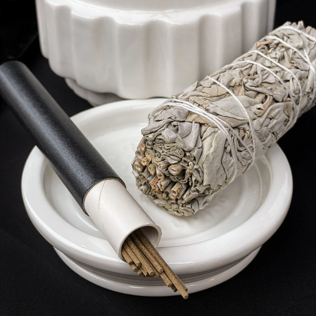 白色鼠尾草手作靈氣線香