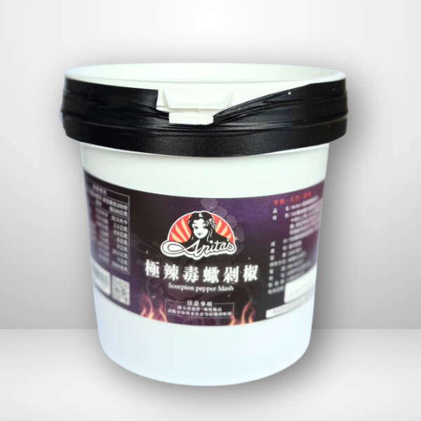 營業用/150萬辣度千里達毒蠍辣椒泥業務桶/極辣手工辣椒醬食材批發