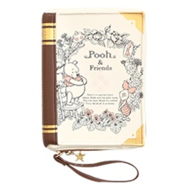 小熊維尼 書本收納包 維尼與小豬