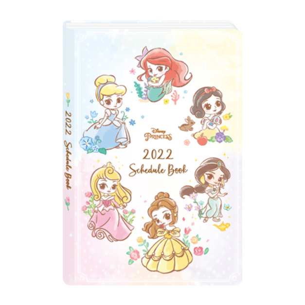 迪士尼 2022 公主系列 跨年日誌 定頁B6尺寸 適合放包包大小