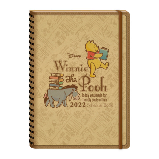 維尼 牛皮雙線圈款 2022 跨年日誌 100磅內頁 可用鋼筆書寫