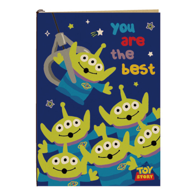 迪士尼 萬用卡片 生日卡 萬用卡 三眼怪 綁繩