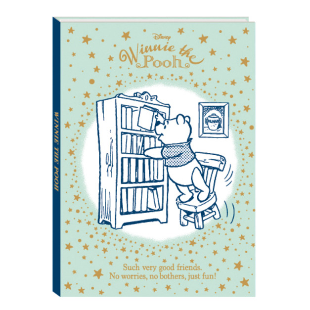 迪士尼 小熊維尼 古典 圖書館 維尼 便條本 便條紙