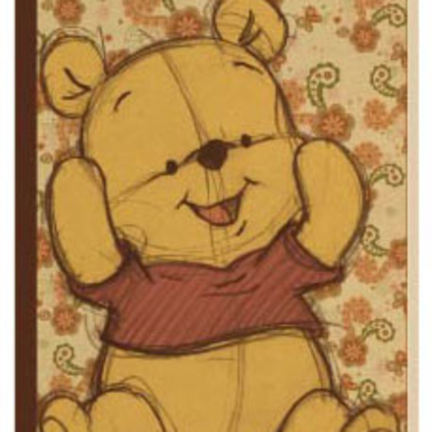 <絕版品> B5 26孔 5mm方格 小熊維尼 活頁內紙 筆記型活頁內紙 80磅