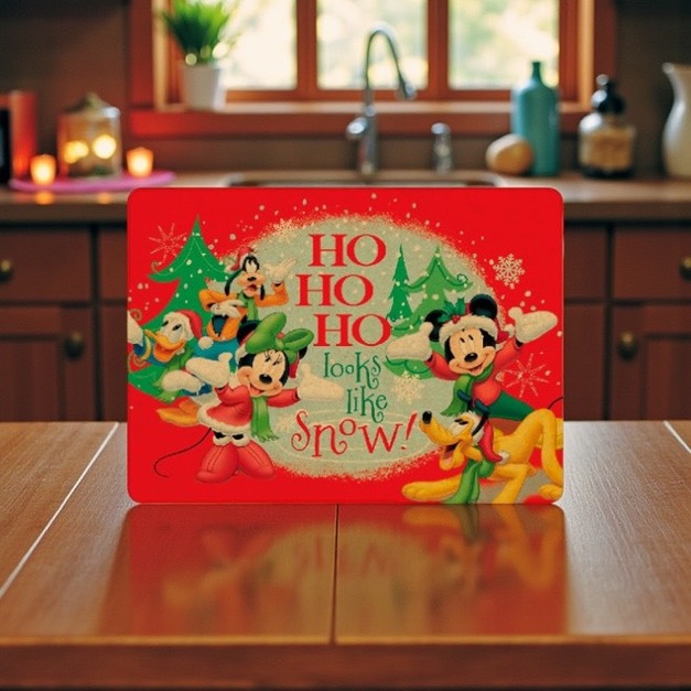 紅色 唯美 復古 米奇 米妮 家族 耶誕卡 聖誕卡