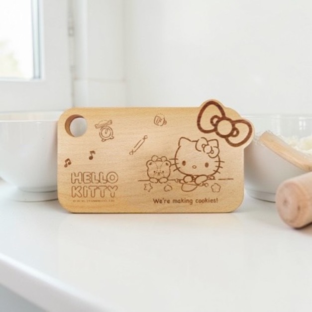 Hello Kitty 原木麵包盤 原木盤 餐盤