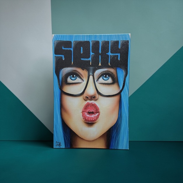 Scott Rohlfs "Duck Face" 無框畫 17x11 inches