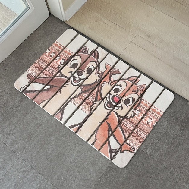 Disney 迪士尼 折疊式珪藻土地墊(大) 浴室地墊 珪藻地墊 矽藻地墊 奇奇蒂蒂款