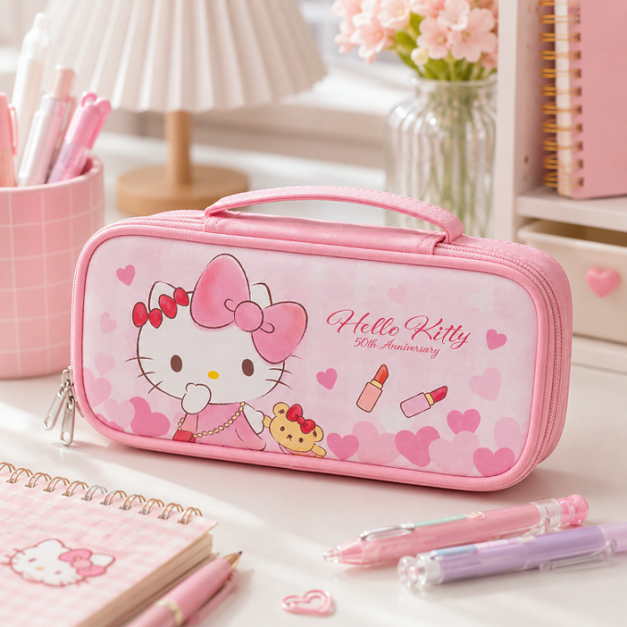 三麗鷗 凱蒂貓 Hello Kitty 手提 筆袋 鉛筆袋
