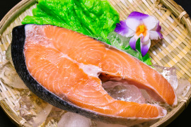 超厚實北大西洋冷凍空運野生鮭魚輪切片