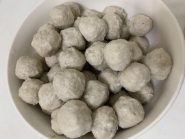手工100%純虱目魚漿魚丸~無添加其他肉類