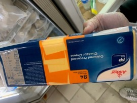 兒童成長發育必需品~正美國原裝進口安佳切達起司乳酪，家樂福及costco售價390~395