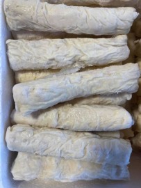 台南關廟當日手工花枝卷 超大條 新鮮最便宜 直接油炸即可食用 120元/10條