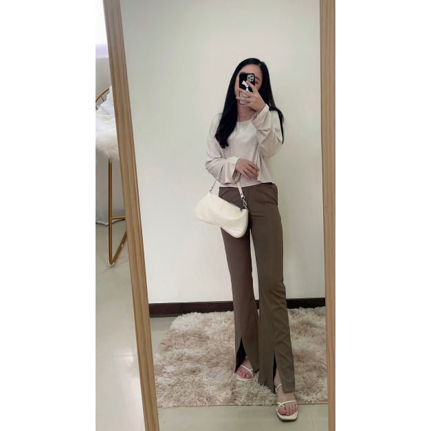 挺版前開叉西裝褲