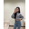 辣妹短版高領毛衣_2