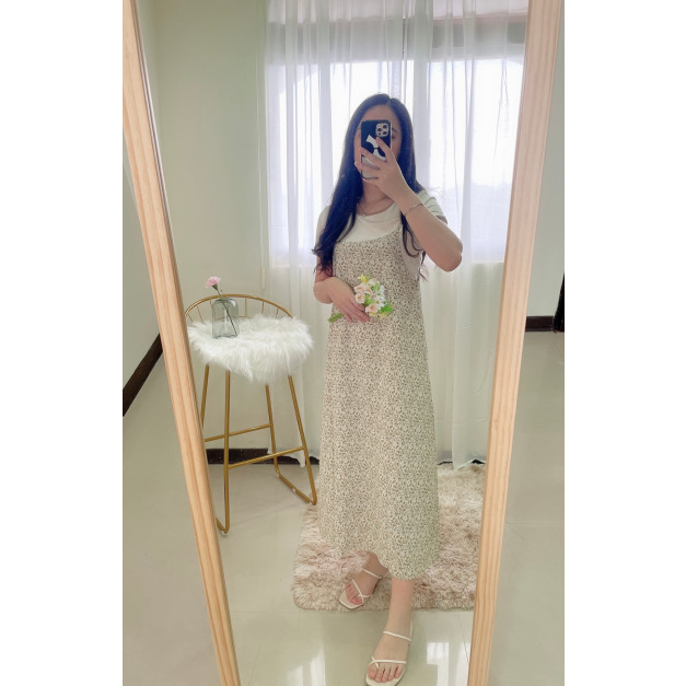 吊帶碎花洋