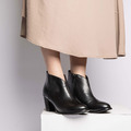 V口高跟短靴 _ 黑_1