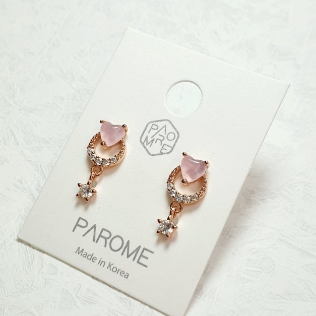 ⚇正韓⚇愛心小星星⚇純銀耳針