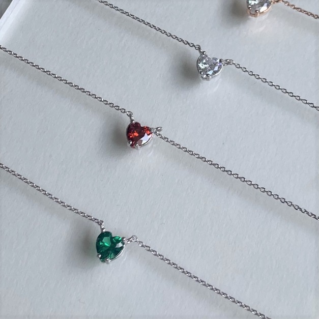 ⚇正韓⚇一顆真心項鍊⚇通體純銀