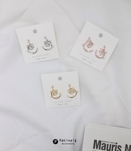 正韓⚇樹枝小鳥⚇銀針耳環