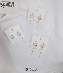 ⚇正韓⚇ 花朵長款流蘇⚇純銀耳針