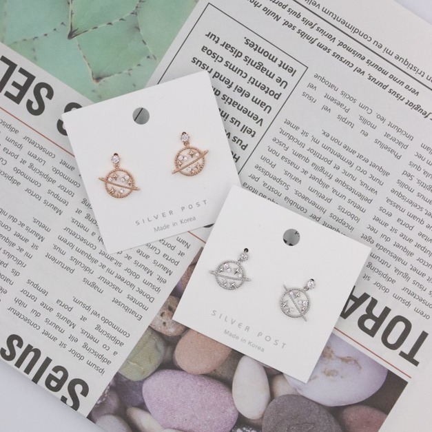 ⚇正韓⚇閃耀的星球⚇純銀耳針