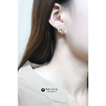 ⚇正韓⚇ 同心協力⚇純銀耳針_4