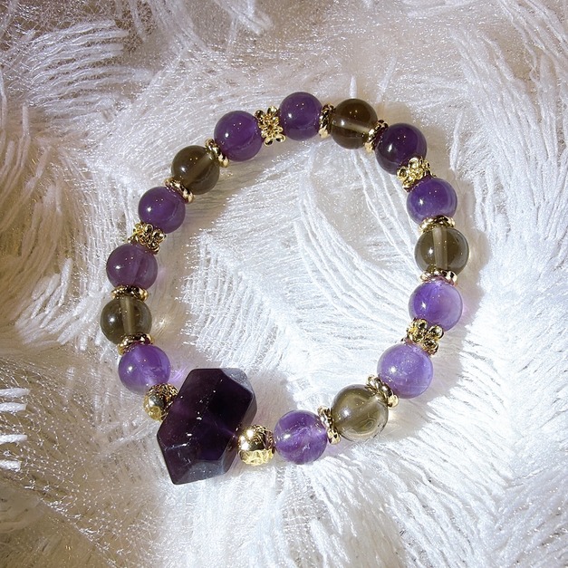 Only one水晶系列-烏拉圭雙尖紫水晶設計款