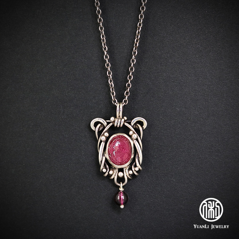 ※待售孤品※純銀碧璽項鍊【魅心】