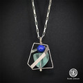 ※待售孤品※純銀項鍊【藍海遺石】