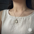 ※待售孤品※純銀玉髓項鍊【月下蕾絲】_1