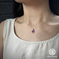 ※待售孤品※純銀紫水晶項鍊【雪人】_1