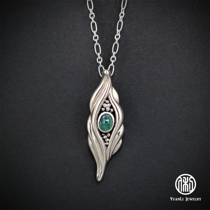 ※待售孤品※純銀碧璽項鍊【蘊育】