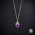 ※待售孤品※純銀紫水晶項鍊【雪人】