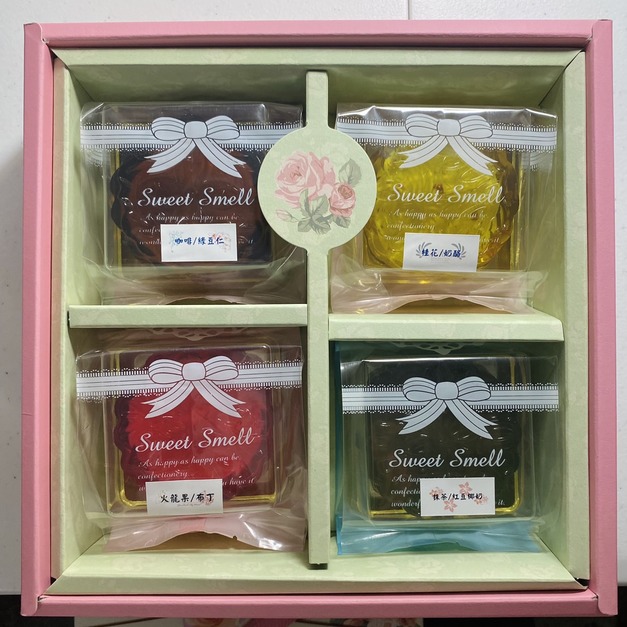 【米米姐柑仔店】天然蒟蒻果凍月餅單顆10入,不含提盒