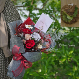 ｜單品｜傳遞 不凋花包裝花束