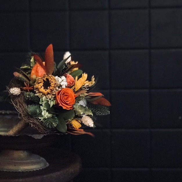 ｜燦爛｜自然系藤架小捧花