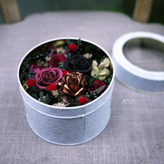 ｜青晨花實系列｜不凋花基礎花藝 -10堂課11件作品