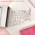 【地圖印章】美國地圖印章 5X8公分
