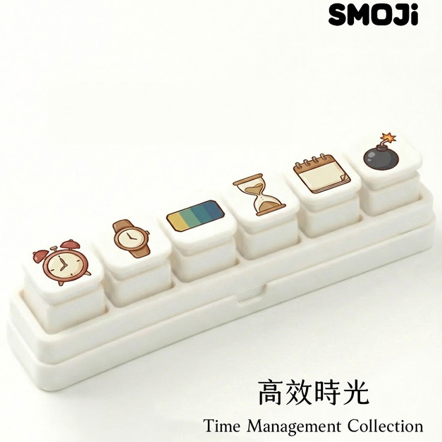 【SMOJi】高效時光(買滿六個贈收納架一組)