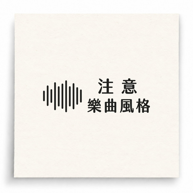 【B0025】 注意樂曲風格印章