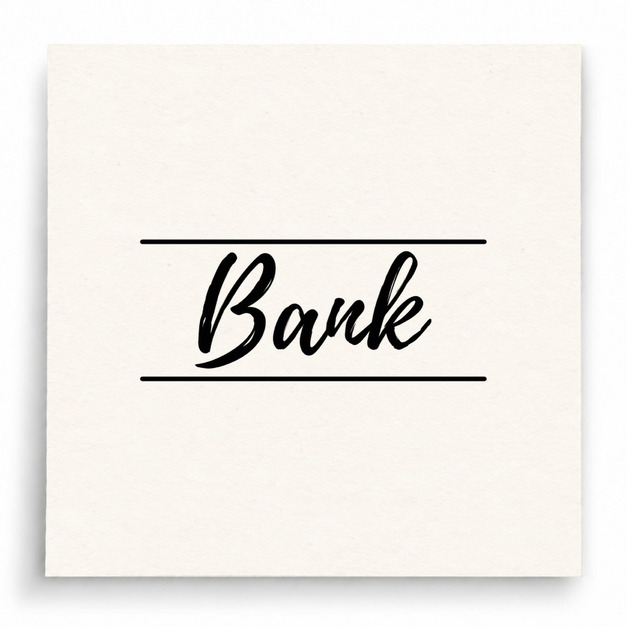 【B0193】 Bank銀行印章