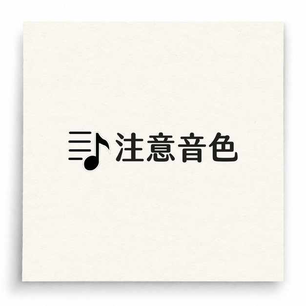 【B0028】 注意琴椅距離高度印章