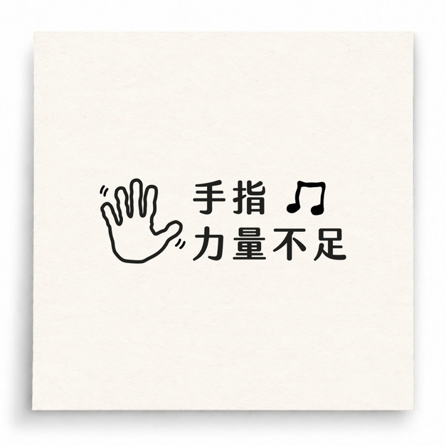 【B0024】 手指力量不足印章